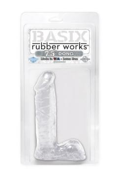 Gode Rubber Works (Dong) - Basix - Transparent - Taille 7.5'' (19cm)