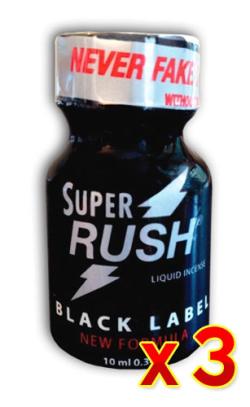 Poppers Super Rush Black Label (Pentyle) x 3