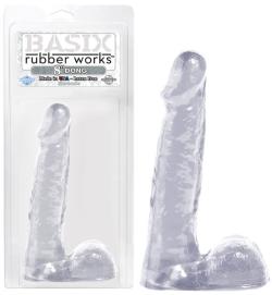 Gode Rubber Works (Dong) - Basix - Transparent - Taille 8'' (20cm)