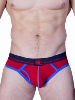 Jock ''Bubble Butt'' - GBGB - Rouge/Bleu - Taille XL