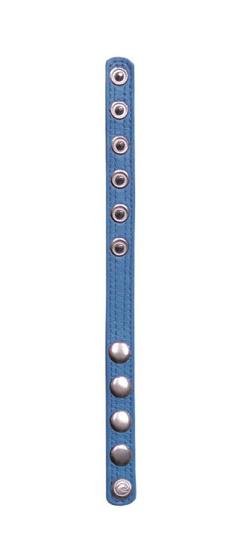 Cockring Leather Code Bands  - Bleu Clair