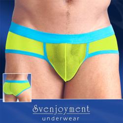 Brief Trend - SvenJoyment - Lime/Light Blue - Size L