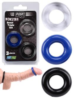 Monster Donut Triple Set - Push <span style=color:red;>[Out of stock]</span>