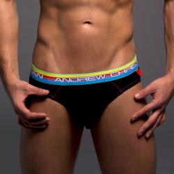 Andrew Christian ALMOST NAKED TAGLESS Brief - Black/Multicolour - Size M