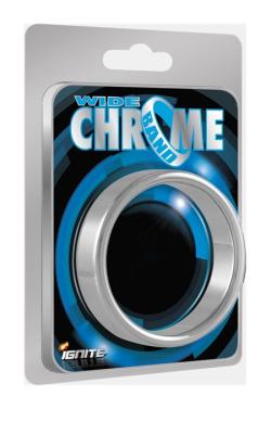 Donut Cockring Wide Chrome - Ignite - 58 mm