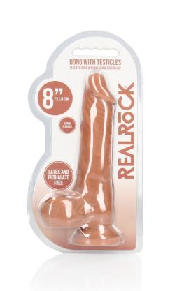 Dildo Realistic - RealRocK - Marron - Taille 8'' (20cm)