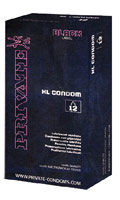 Prservatifs Private XL Black x 12