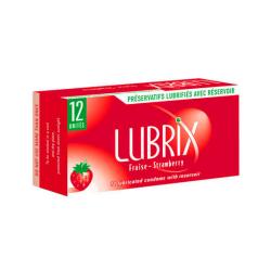 Prservatifs Lubrix Parfums - Fraise - x12