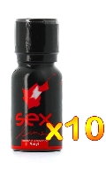 Cliquez pour voir la fiche produit- Poppers Sex line - Red (Amyle) x 10