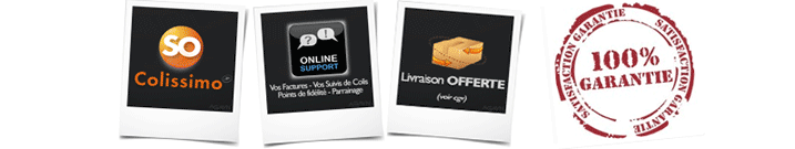 100% satisfaction avec notre Boutique en ligne
