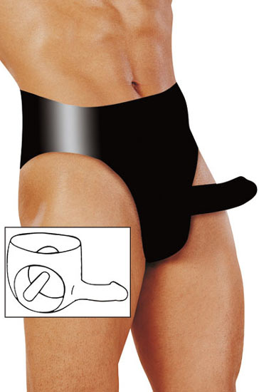 Slip Latex 2 godes - Taille S