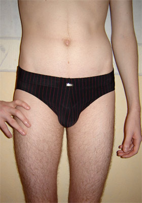 Slip Sport à rayures Impetus - Noir - Taille L