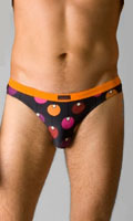 Tanga Alliance Bruno Banani - Anthracite/Orange - Taille L