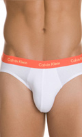 Slip Calvin Klein - Blanc/Orange - Taille S