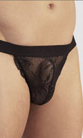 String Dentelle Sven.O - Noir - Taille XL
