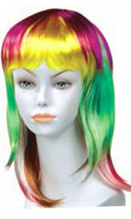 Perruque Fantaisie Fluo