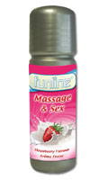 Lubrifiant SEX & MASSAGE FUNLINE - Fraise - 30 ml