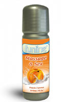 Lubrifiant SEX & MASSAGE FUNLINE - Pêche - 30 ml