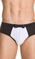 Slip ''Effet Smoking'' YamamaY - Noir/Blanc - Taille S