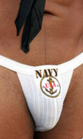 Jock Strap Navy - NY JOX - Blanc - Taille XL