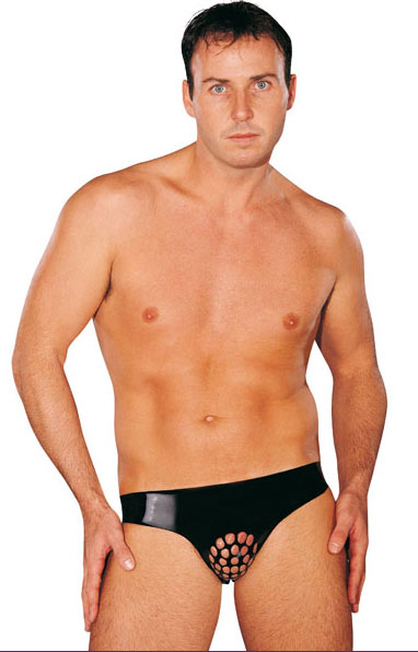 Slip Latex à Trous - Multicolor - Taille S