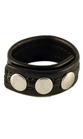 Cliquez pour voir la fiche produit- Cockring cuir 3 pressions
