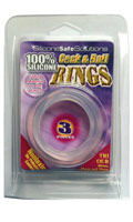 Cliquez pour voir la fiche produit- Cock&Ball Rings rubber set Silicone (pack de 3)