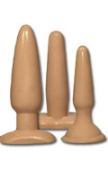 Coffret 3 Dip Butt Plugs - Vanilla (chair)