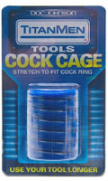 Cliquez pour voir la fiche produit- Cage stretch bleu - TitanMen