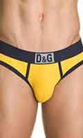 Cliquez pour voir la fiche produit- Slip ''paintball'' D&G - Jaune/Bleu Marine - Taille M