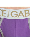 Cliquez pour voir la fiche produit- Slip ''summer'' D&G - Violet/Gris - Taille XL