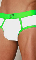 Cliquez pour voir la fiche produit- Slip Vitamina UDY - Blanc/Vert - Taille XL