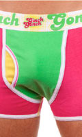 Cliquez pour voir la fiche produit- Boxer Fruit Juice Ginch Gonch - Rose/Vert - Taille S