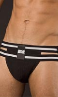 Cliquez pour voir la fiche produit- Jock Strap Hades - BARCODE - Noir/Blanc - Taille XL