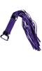Cliquez pour voir la fiche produit- Petit Fouet mauve - Mini Flogger - Cuir