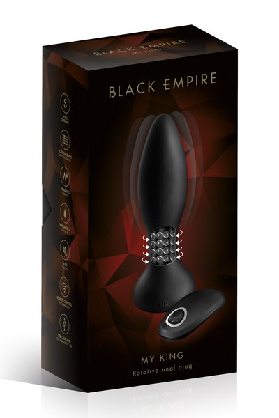 image extraite plug anal vibrant billes king black empire