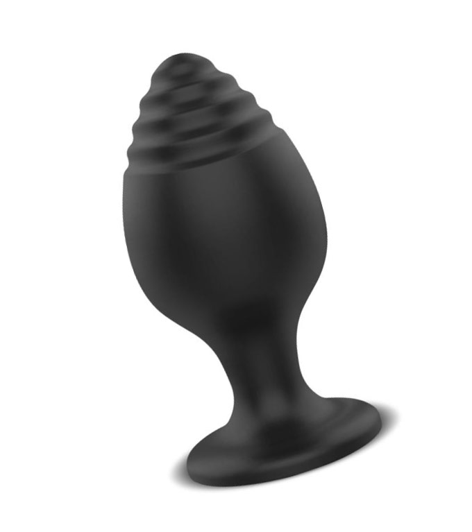 image extraite butt plug silicone steps afterdark collection noir taille
