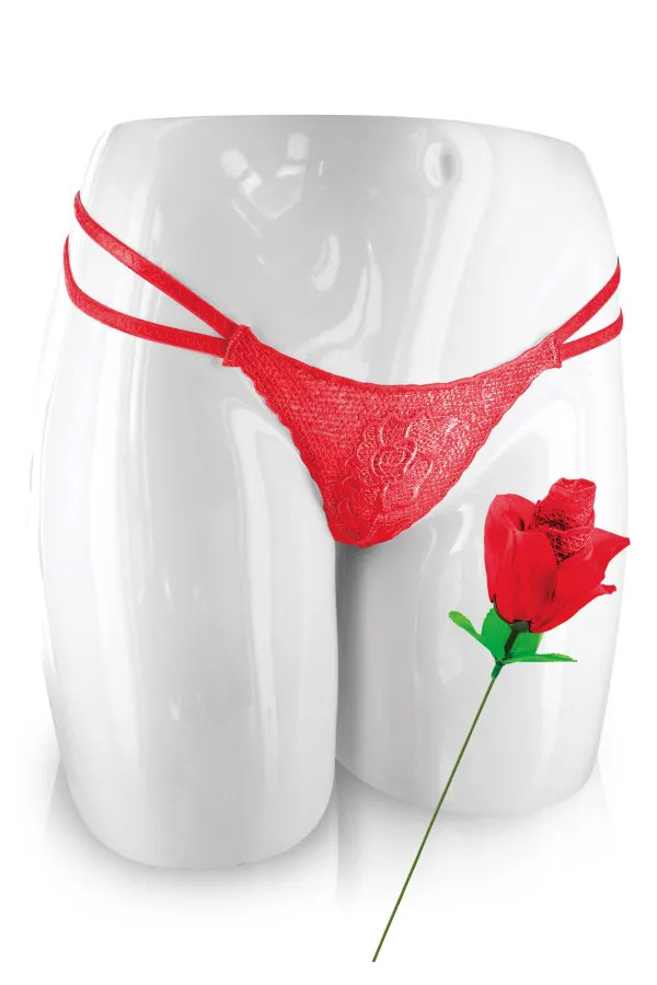 image extraite rose string fun rose taille unique