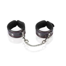 Menottes Chevilles cuir noir