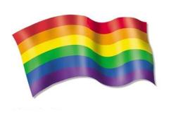 Auto-Collant Rainbow Flottant 13x7 - ombr