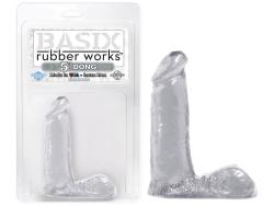 Gode Rubber Works (Dong) - Basix - Transparent - Taille 5'' (13cm)