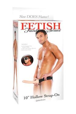 Gode Ceinture Creux ''Hollow Strap-On'' - Fetish Fantasy - Natural - Size 10 Inches