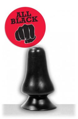 Butt Plug Poire Vinyl - All Black (AB39) 