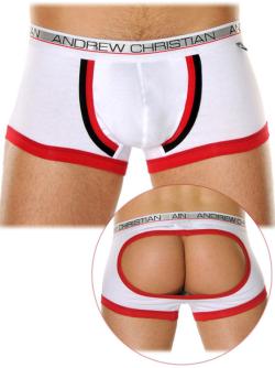 Air Jock ''Pro'' Andrew Christian - White/Red - Size M