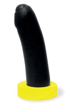 Gode Fluo Foreskin Noir et Jaune