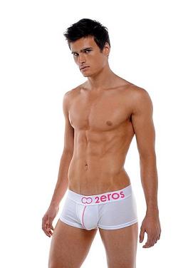Boxer ''Icon 2'' - 2Eros - Blanc/Rose Clair - Taille S