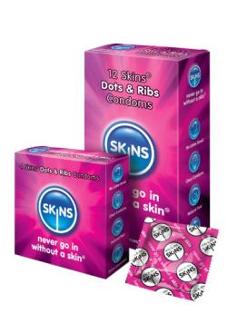 Prservatifs Nervurs Skins - x12