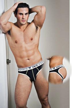 Jock Brief - Jackadams - Noir/Blanc - Taille M