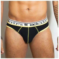 Jock Brief - Jackadams - Noir/Jaune - Taille M