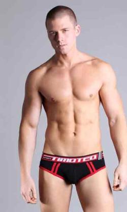 Slip Sport 2.0 Athlete - Timoteo - Noir/Rouge - Taille L